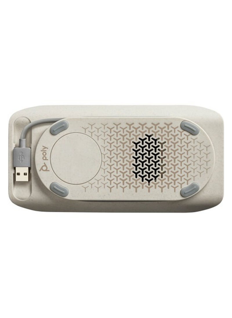 null - مكبر صوت محمول HP Poly Sync 20 USB-A - يدعم USB-A وبلوتوث، معتمد من Microsoft Teams، مقاوم للغبار والماء IP64، مزود بثلاثة ميكروفونات، صوت مزدوج كامل، عمر بطارية يصل إلى 20 ساعة، شاحن هاتف ذكي، أدوات تحكم باللمس، حقيبة حمل متضمنة - مثالي للمكتب المنزلي والاجتماعات المتنقلة | 772D2AA - Image 1