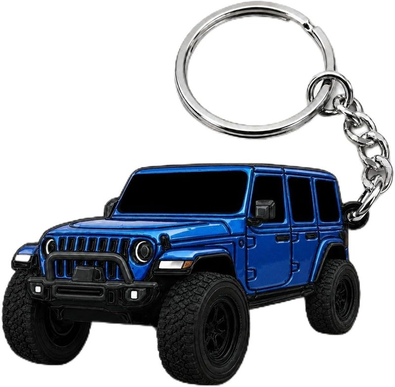Jeep Wrangler Keychain - Officially Licensed Jeep Rubicon Accessories JL Key Chain JKU 2026 2025 - Image 1