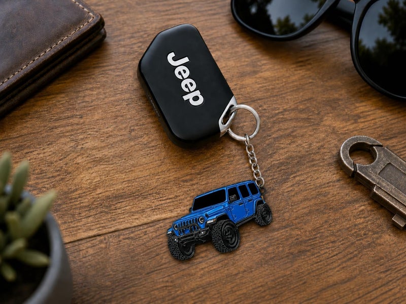 Jeep Wrangler Keychain - Officially Licensed Jeep Rubicon Accessories JL Key Chain JKU 2026 2025 - Image 2
