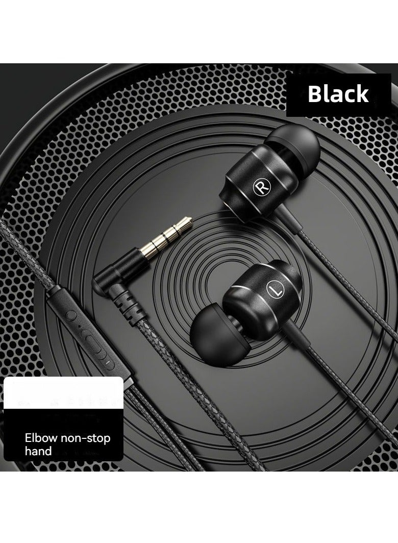 سماعات رأس سلكية احترافية للألعاب الرياضية الإلكترونية على شكل حرف L (أسود) - Image 1