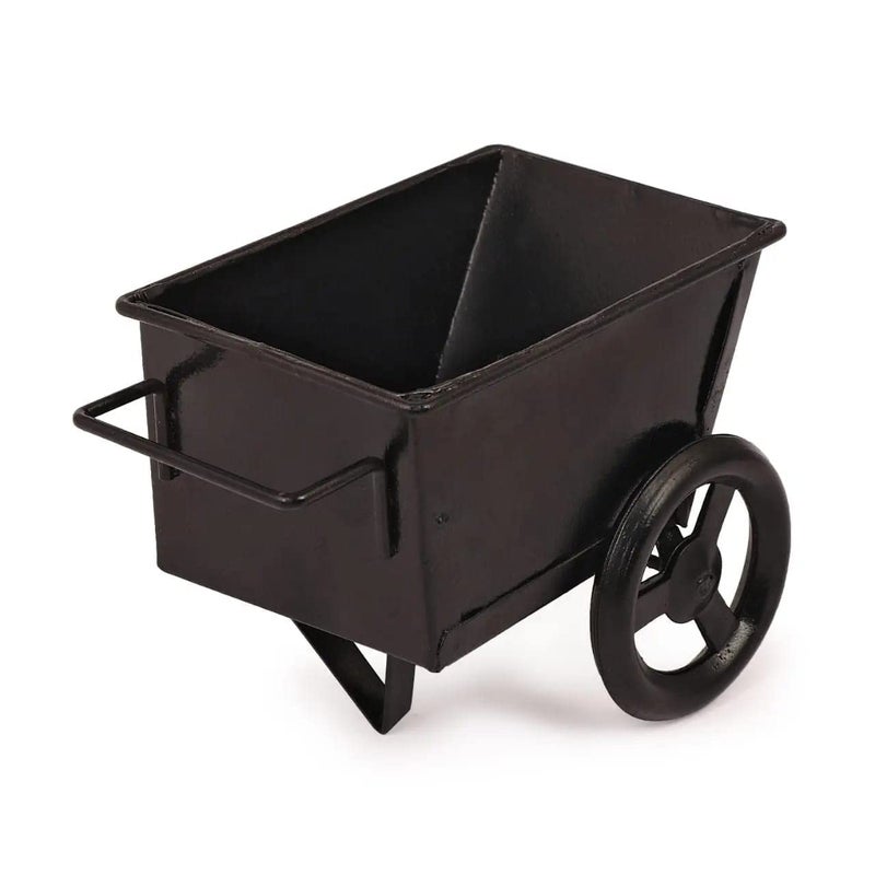 BOGEN LITE BOGEN LITE Iron Shopping Cart Shape Platter Trolley for Kitchen Dinning Table Serving Platter Specially Designed to Serve Biscuits Popcorns Snacks Pakoras Finger Chips etc Black Color - Image 2