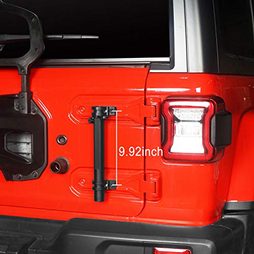 Hooke Road Wrangler Antenna Mount & Tailgate Hinge Mount Single Flag Compatible with Jeep JL Wrangler 2018 2019 2020 2021 2022 2023 2024 2025 - Image 3