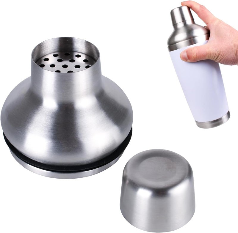 KEUYE Cocktail Shaker Lid Compatible With YETI Rambler 20oz/Tumbler 20oz/16oz Pints/10oz Mug/10oz Lowball/24oz Mug,Stainless Steel Cocktail Shaker Lid Only - Image 1