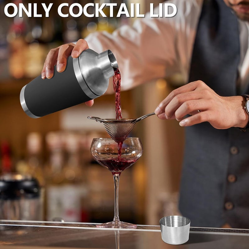 KEUYE Cocktail Shaker Lid Compatible With YETI Rambler 20oz/Tumbler 20oz/16oz Pints/10oz Mug/10oz Lowball/24oz Mug,Stainless Steel Cocktail Shaker Lid Only - Image 4