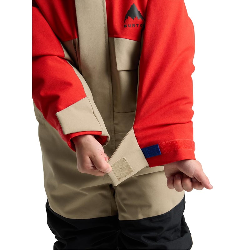 Burton Toddlersâ€™ 2-Layer Insulated One Piece â€“ Waterproof Winter Snowsuit for Boys & Girls â€“ Flame Scarlet/Summit Taupe, 4T - Image 5