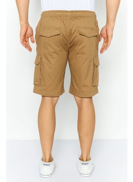 Threadbare Men Solid Cargo Shorts, Tan  - Image 4