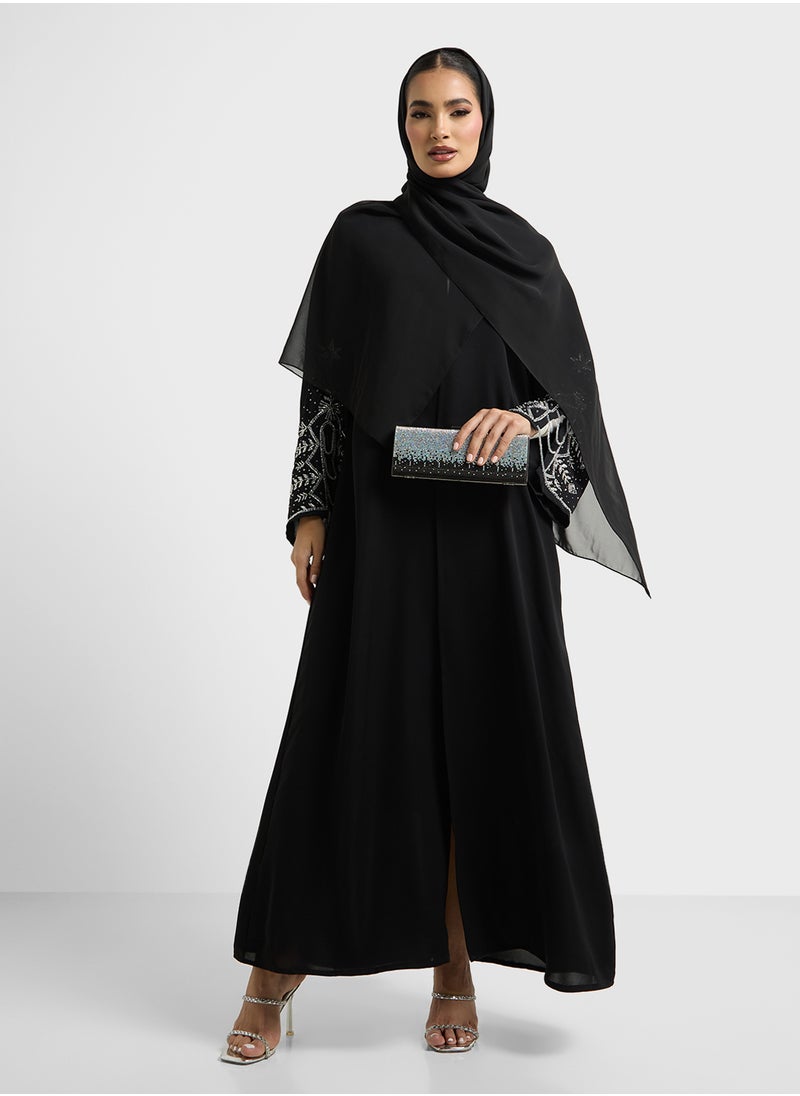 Khizana Embellished Abaya With Sheila  - Image 5