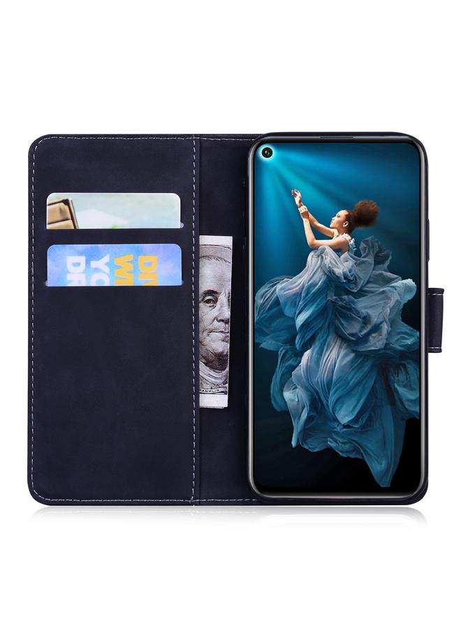 The Bros Phone Case For Huawei nova 5T / Honor 20 Skin Feel Pure Color Flip Leather Phone Phone Case - Image 4