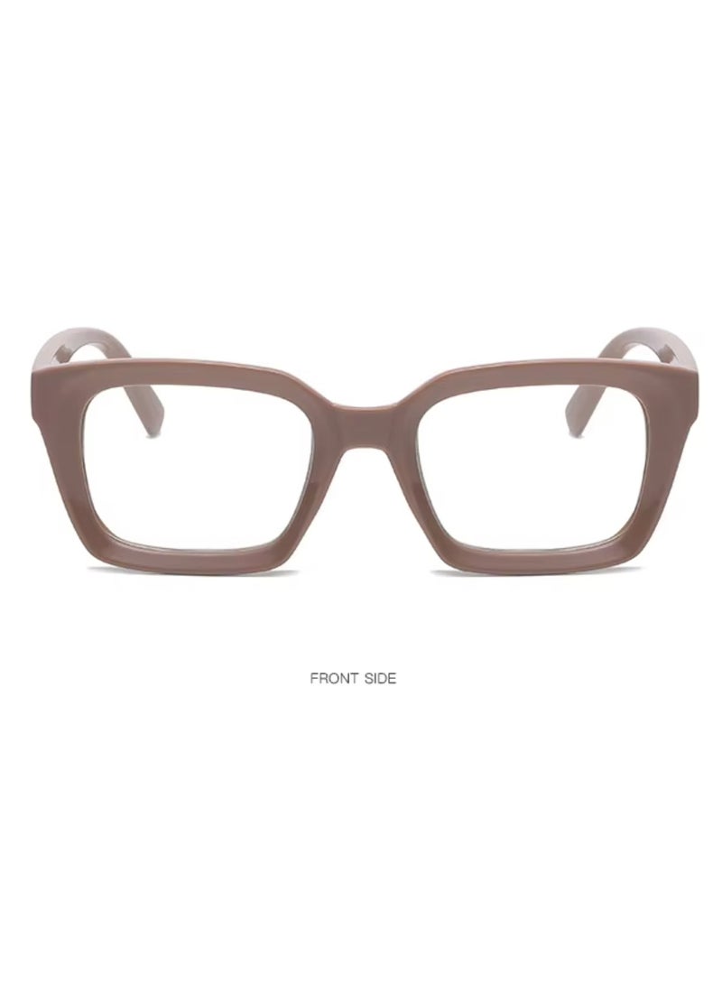 بوما للبصريات +1.5 نظاراه قراءة نسائي، نظارات قراءه طبيه مكبرة لتصحيح ضعف النظر  مع تقدم العمر ،لون الإطار جريء عدسات مضادة للتعب والضوء الأزرق، تصميم خفيف الوزن ،حمايه شاشة كمبيوتر  وحجب الضوء الأزرق ورؤية واضحة للقراءة - Image 1