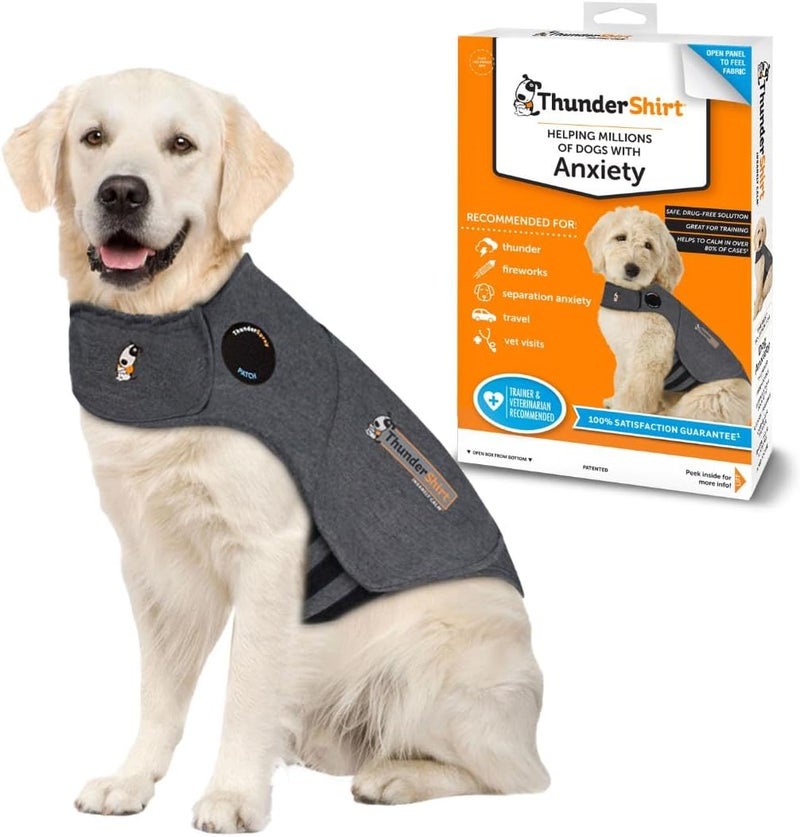 ThunderShirt for Dogs, X Large, Heather Gray Classic - Dog Anxiety Relief Calming Vest - Image 1