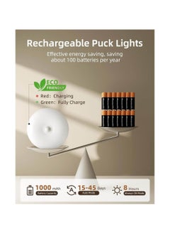 EZVALO EZVALO LED Motion Sensor Puck Light (6 Packs)  - Image 4