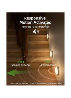 EZVALO EZVALO LED Motion Sensor Puck Light (6 Packs)  - Image 3