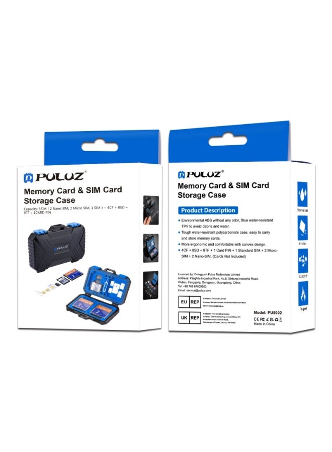 بولوز PULUZ 27 in 1 Memory Card Case for 4CF + 8SD + 9TF + 1Card PIN + 1Standard SIM + 2Micro-SIM + 2Nano-SIM - Image 5