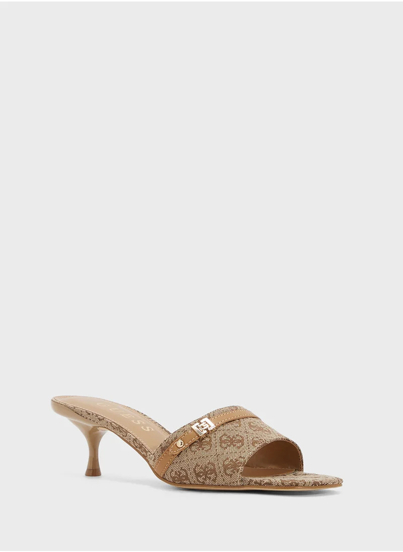 GUESS Single Strap Mid Heel  Sandals
