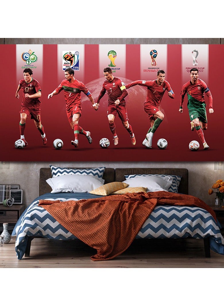 EBMINI New Football Star Background Fabric 