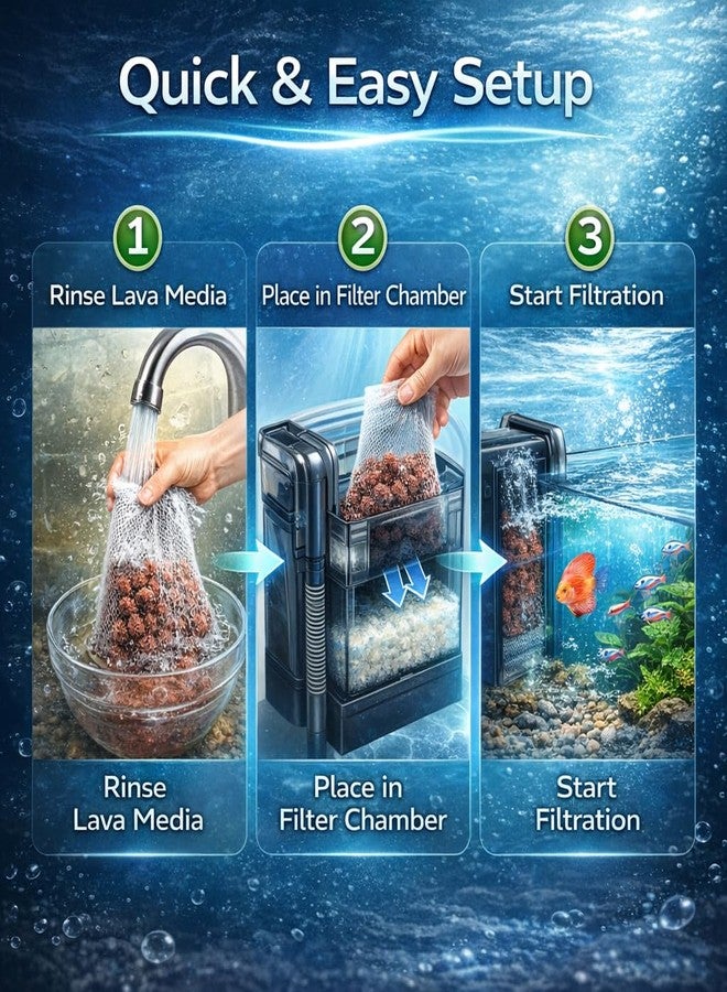 VAYINATO Aquatic Remedies X-Lava Filter Media, 800ML (600G) | The Finest Hand Picked Volcano Lava Porous and Water Treatment Filter Media for Aquarium (Pack of 2) - Image 4