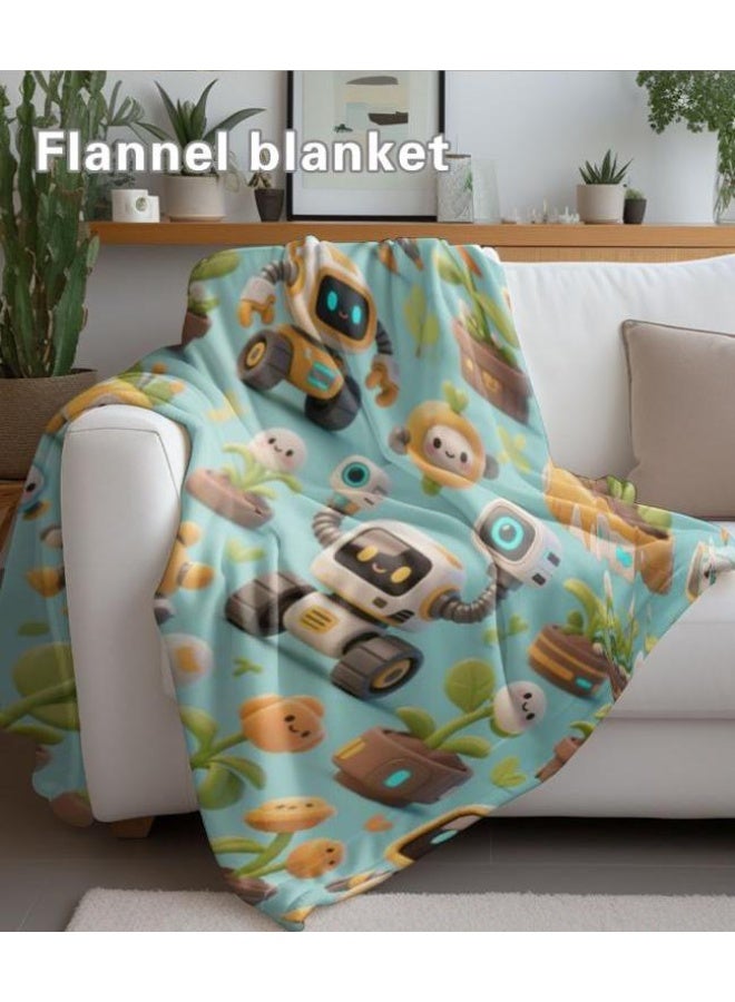 general Baby and children's cartoon flannel thin blanket (warm and comfortable, suitable for sleep, game use) 70cm*100cm - Image 3
