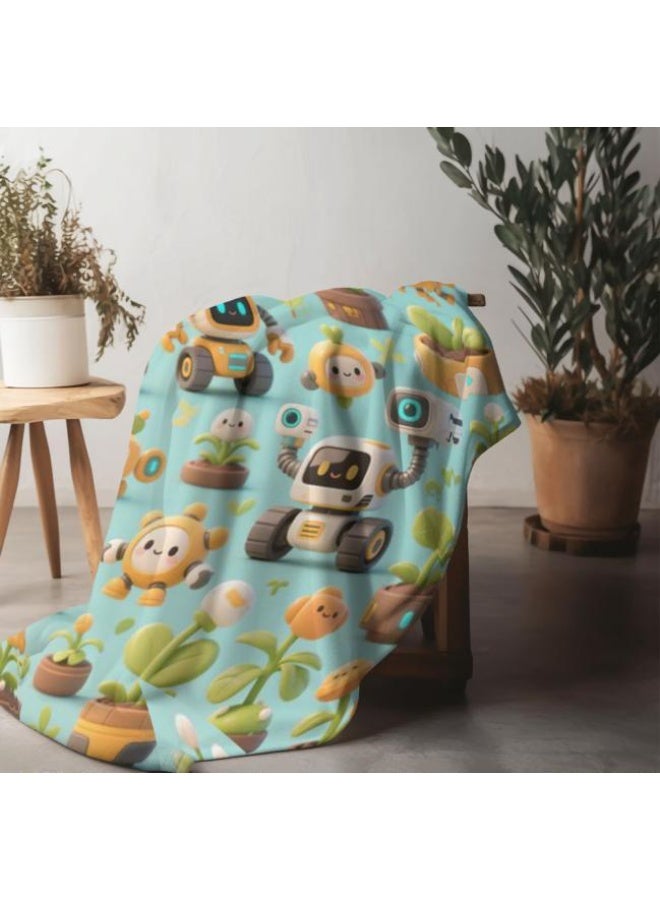 general Baby and children's cartoon flannel thin blanket (warm and comfortable, suitable for sleep, game use) 70cm*100cm - Image 4