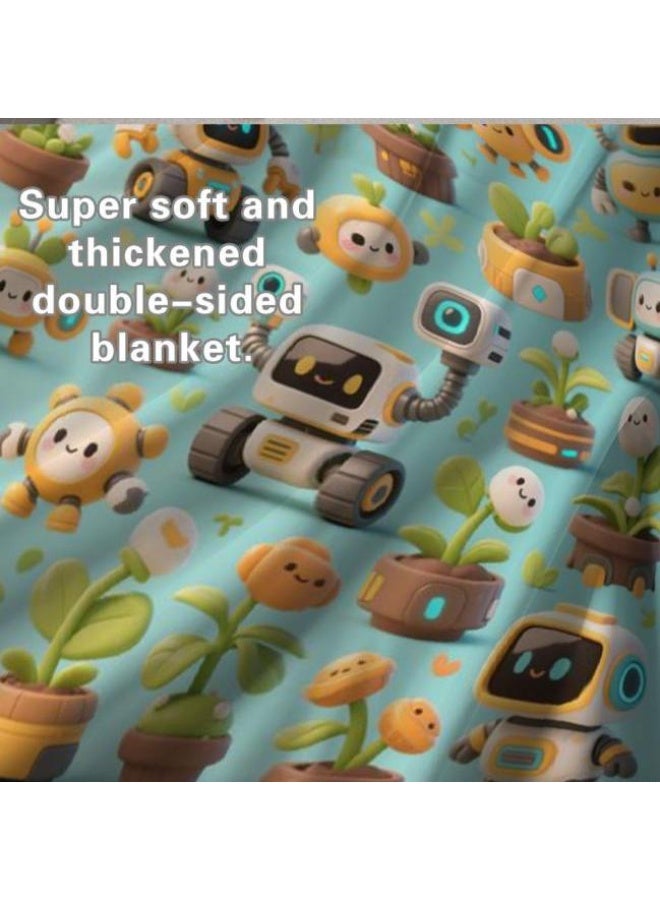 general Baby and children's cartoon flannel thin blanket (warm and comfortable, suitable for sleep, game use) 70cm*100cm - Image 5