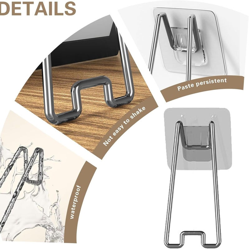 Picture Frame Stand 3pcs with Adhesive Easel Backing Stainless Steel Display Home Office - Image 4