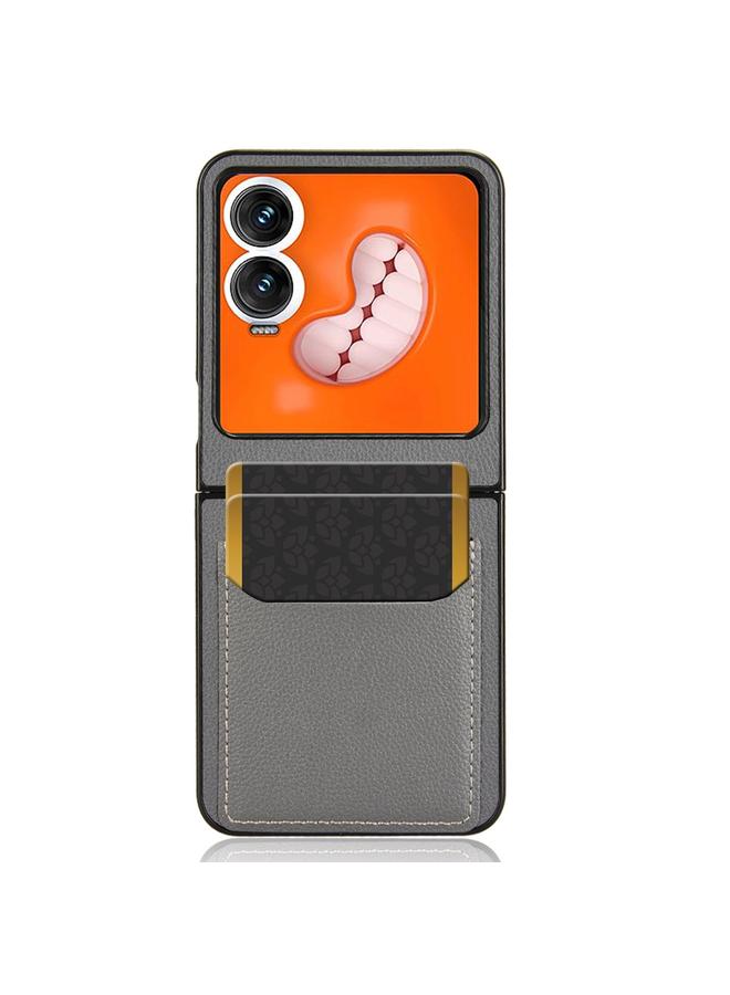 S-TOP Case For Infinix Zero Flip Litchi Texture Card Slots Back Cover Phone Case - Image 4