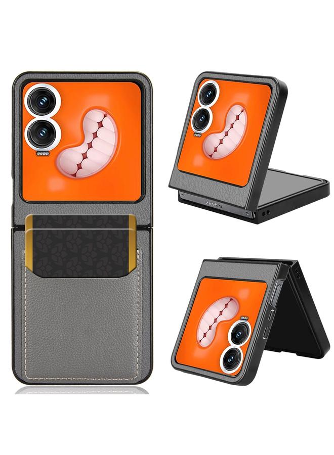 S-TOP Case For Infinix Zero Flip Litchi Texture Card Slots Back Cover Phone Case - Image 1