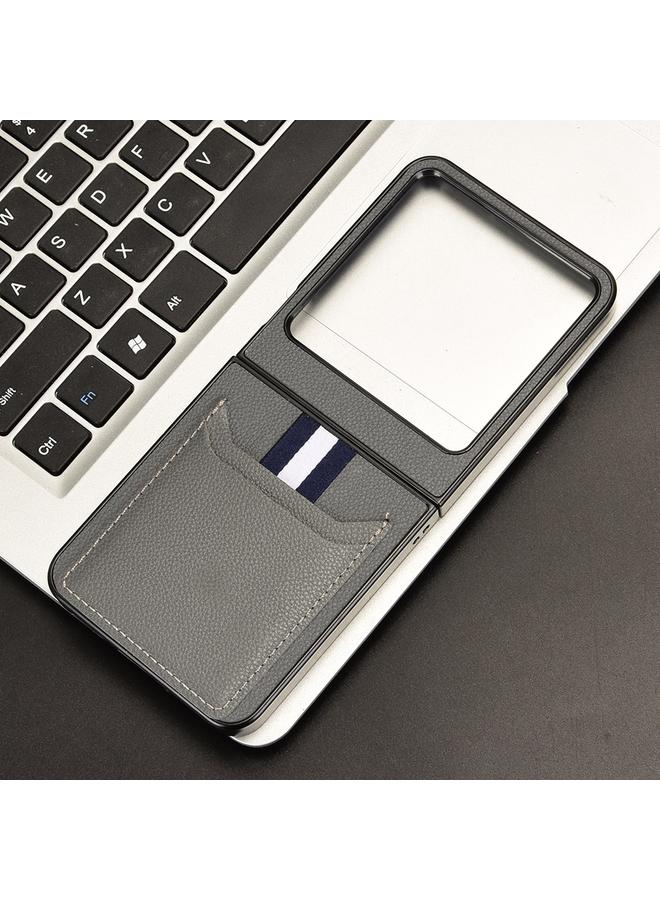 S-TOP Case For Infinix Zero Flip Litchi Texture Card Slots Back Cover Phone Case - Image 2