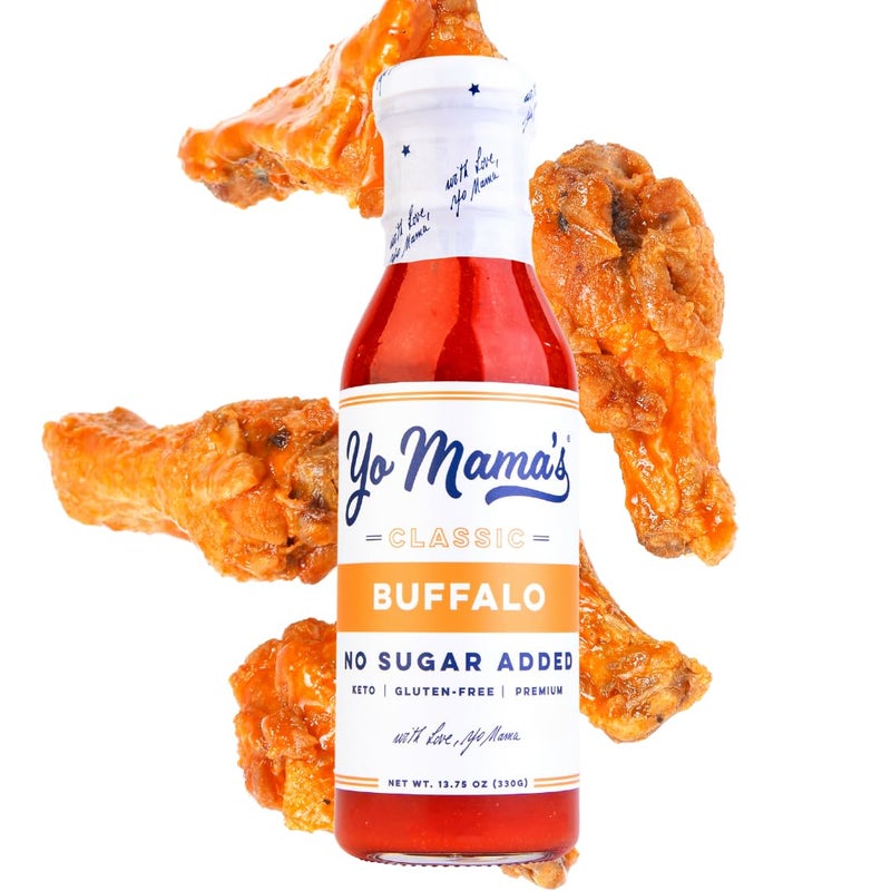 Yo Mama’s Foods Keto Buffalo Dipping, Marinade & Wing Sauce - Pack of (1) - Low-Zero Carb, No Sugar Added, Whole30, Paleo, Gluten and Soy Free, and Low Calorie! - Image 1