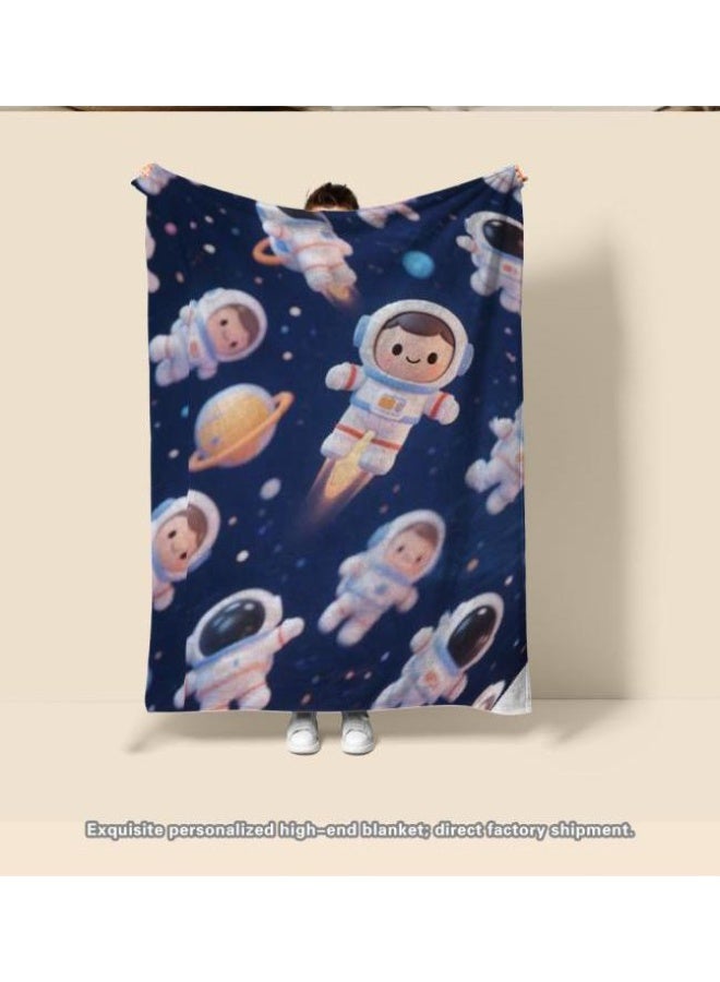 عام بطانية رقيقة من الفانيلا الكرتونية للأطفال والرضع (دافئة ومريحة، ومناسبة للنوم والألعاب) 70 سم * 100 سم - Image 2