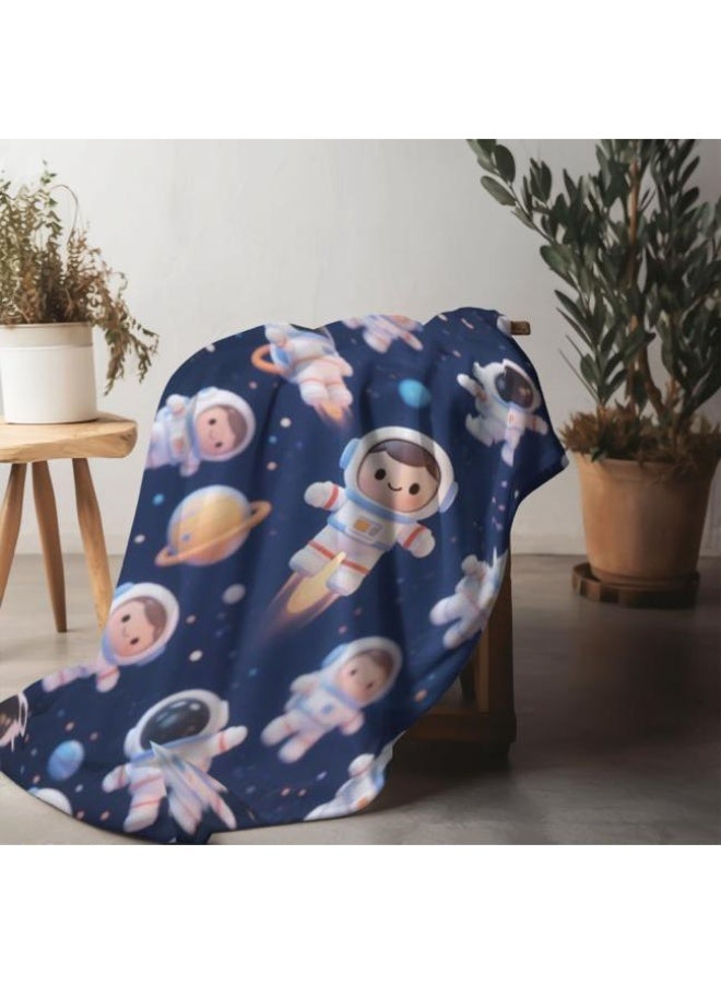 عام بطانية رقيقة من الفانيلا الكرتونية للأطفال والرضع (دافئة ومريحة، ومناسبة للنوم والألعاب) 70 سم * 100 سم - Image 4