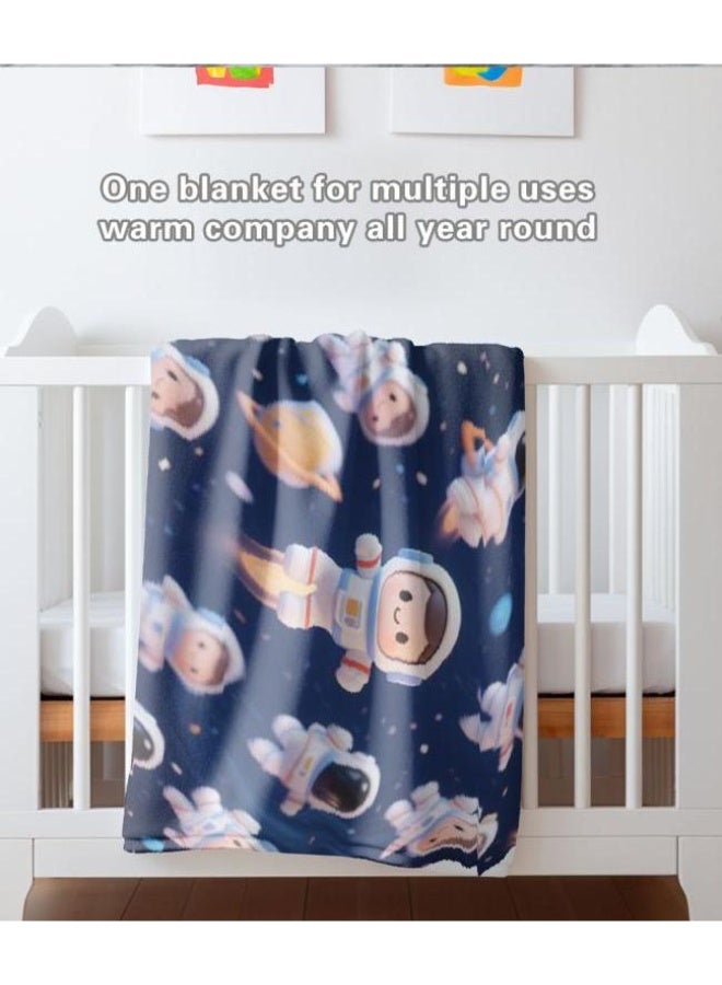 عام بطانية رقيقة من الفانيلا الكرتونية للأطفال والرضع (دافئة ومريحة، ومناسبة للنوم والألعاب) 70 سم * 100 سم - Image 3