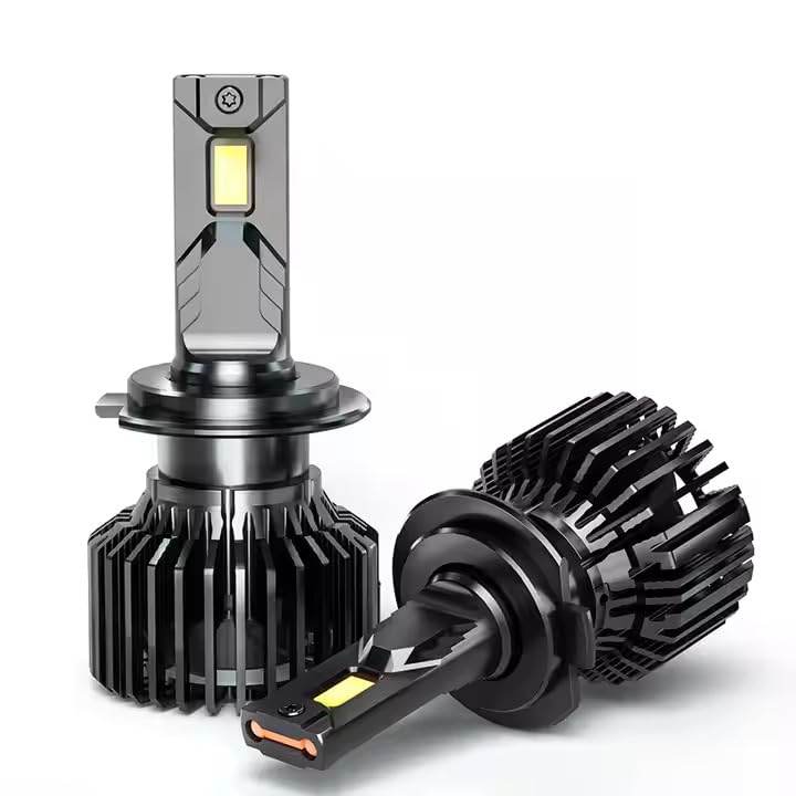 Audio Wheels H7 LED Headlight Bulbs – 160W High-Performance Lighting, 16,000 Lumens Brightness, 6000K Cool White Glow, Quick and Easy Installation for Enhanced Nighttime Visibility. - Image 2