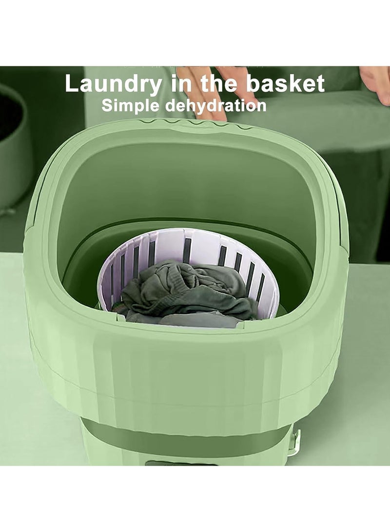 Portable Folding Washing Machine for Home and Dormitory Small Mini Automatic Washer for Underwear and Socks  - Image 4