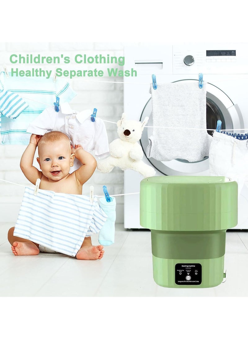 Portable Folding Washing Machine for Home and Dormitory Small Mini Automatic Washer for Underwear and Socks  - Image 2