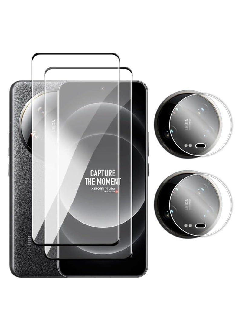 general Tempered Glass Compatible with Xiaomi 14 Ultra 5G Screen Protector and Camera Lens Protector - Image 1