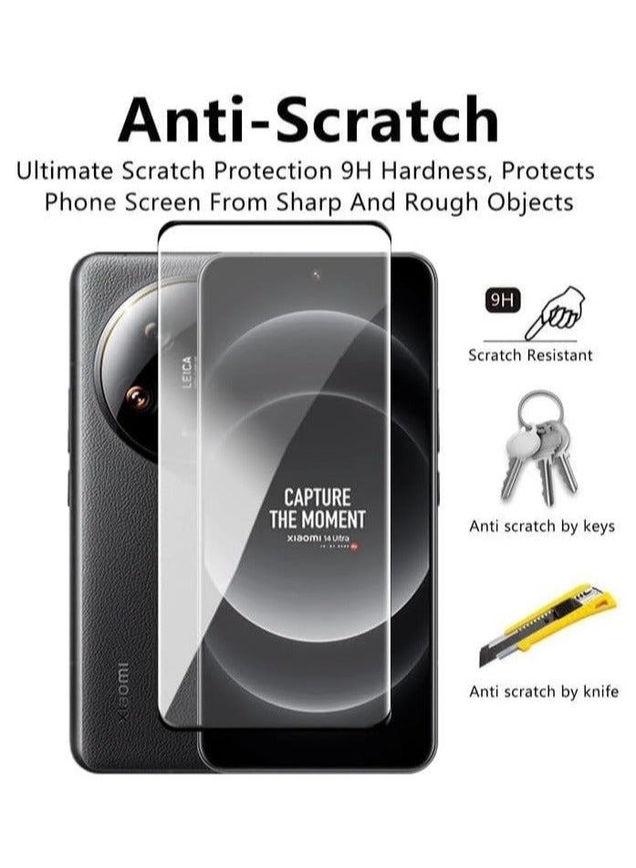 general Tempered Glass Compatible with Xiaomi 14 Ultra 5G Screen Protector and Camera Lens Protector - Image 2