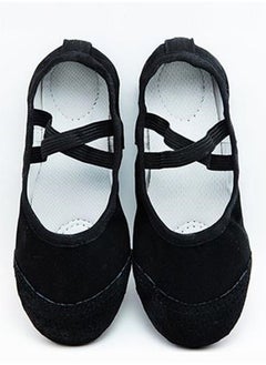 Generic Soft Bottom Dance Shoes Ballet Yoga Shoes Children Dancing Shoes Black Color  - Image 2