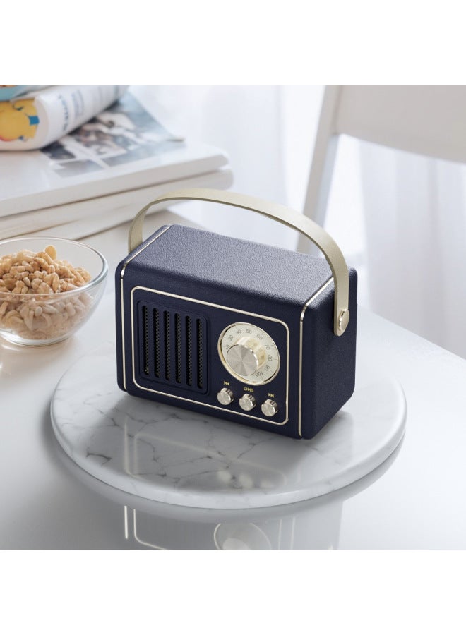 general New Creative Retro Bluetooth Speaker Mini Portable U Disk Tf Card With Fm Bluetooth Small Audio Source - Image 1