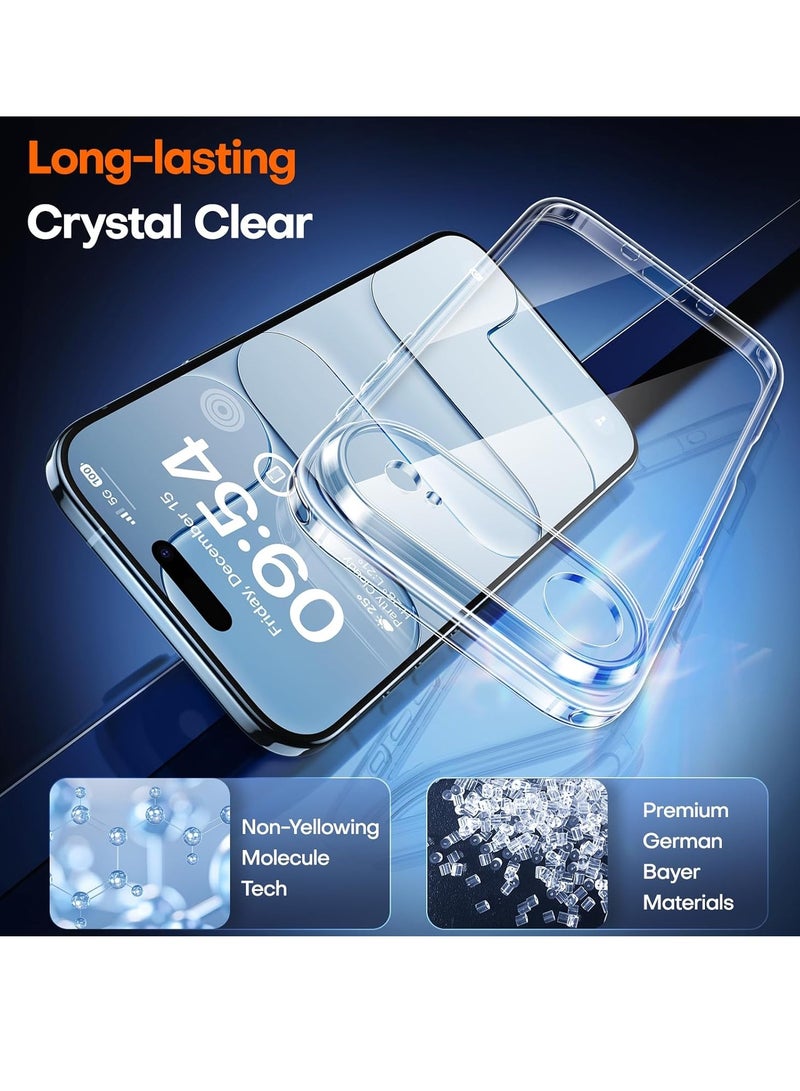 BORTONY iPhone 17 Air Case Clear, Slim Scratch Resistant Anti-Drop iPhone 17 Air Cover Shockproof Protective Phone Case for iPhone 17 Air 6.1 inch - Image 3