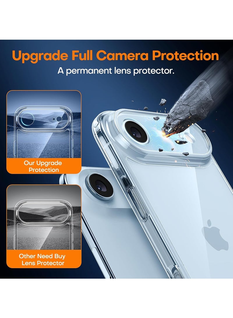 BORTONY iPhone 17 Air Case Clear, Slim Scratch Resistant Anti-Drop iPhone 17 Air Cover Shockproof Protective Phone Case for iPhone 17 Air 6.1 inch - Image 4