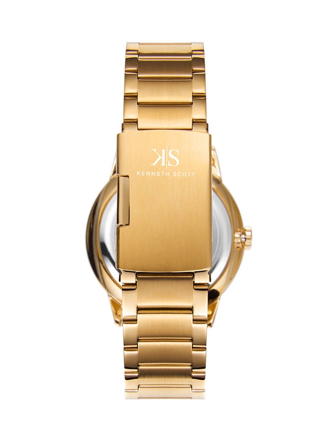 KENNETH SCOTT Stainless Steel Analog Wrist Watch K22010-GBGB - Image 3