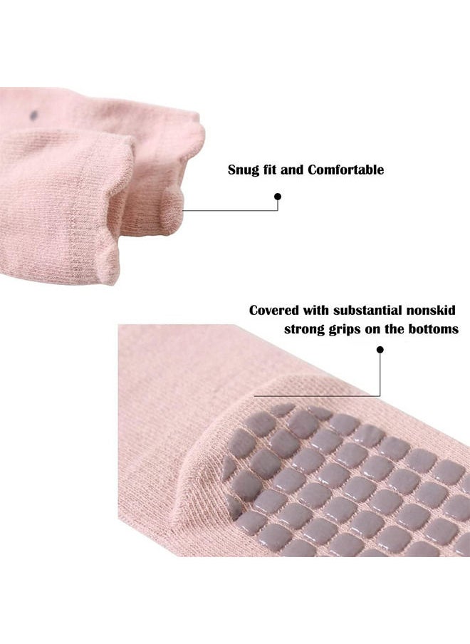 Depend Baby Socks for Girls Boys 5 Pairs Cute Animal Cartoon Toddler Kids Anti-Slip Socks  - Image 2