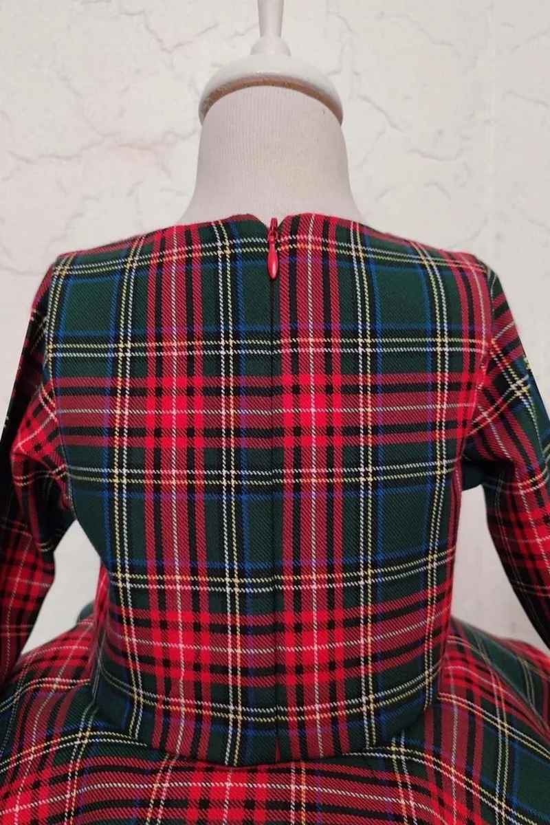 شيكو بابا Tartan Tulle Dress