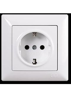 Günsan Elektrik Günsan Visage Grounded Socket, White 