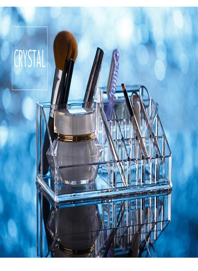 NETXE 16 Sections Acrylic Makeup Organizer (Transparent) - Image 3