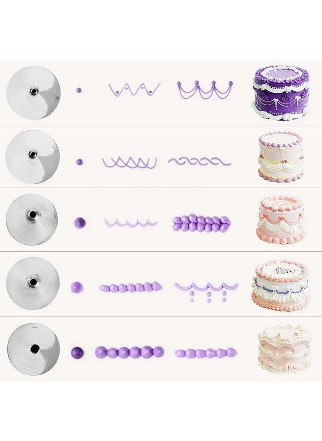 GOOTRADES 7 Pcsset Cake Decorating Tips (5 Writing Tube1 Coupler1 Silicone Pastry Bag)  - Image 3
