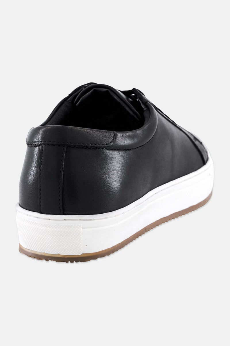 Kenneth Cole Men Lace Up Leather Casual Shoes, Black - Image 4