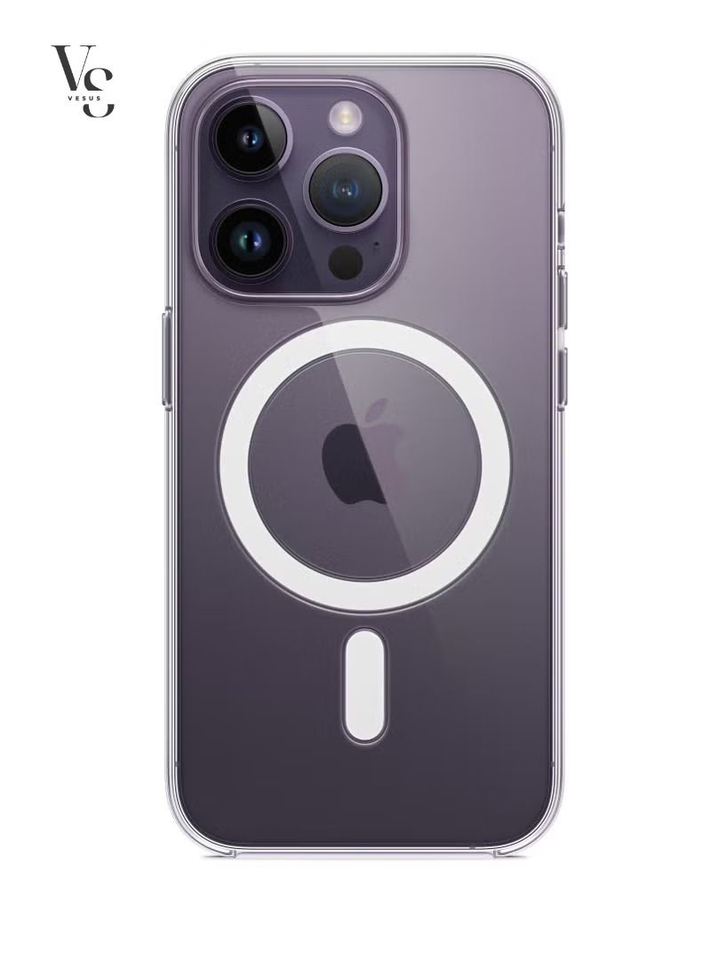 vesus iPhone 14 Pro Magsafe Case Thin Magnetic Case, Yellowing-Resistant, Anti-Drop Shock Absorption, Anti-Scratch And Hard Back