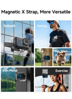 Excefore Magnetic Chest Mount for GoPro, POV/Vlog Selfie Action Camera Mount, Chest Mount Harness Strap for GoPro 12 11 10 9 Series  - Image 4