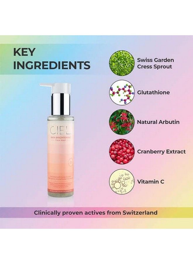 CIEL Brightening Face Wash For Refreshed Luminous Skin; With Vitamin C Glutathione For Glow;All Skin Types 100Ml - Image 4